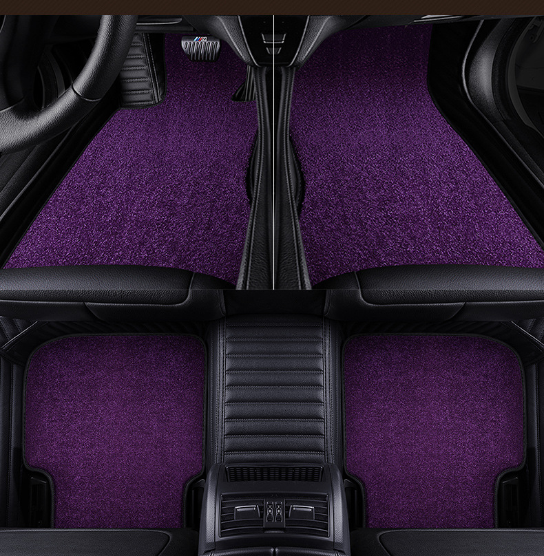 Leather Fully Surrounded Car Foot Mat Hennessy Double-Layer Floor Mat Suitable for Porsche Macan Cayenne Leather Fully Surrounded Car Foot Mat Hennessy Double-Layer Floor Mat Suitable for Porsche Macan Cayenne
