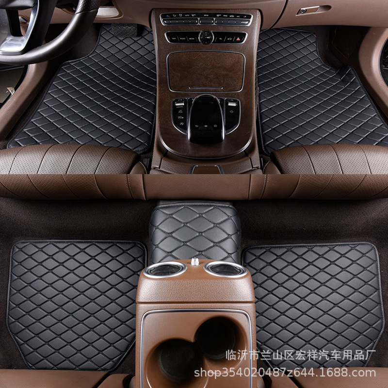 One Piece Dropshipping Factory Wholesale Foreign Trade PVC Car Universal Foot Pad Carpet Car Floor Mat Support Customization
