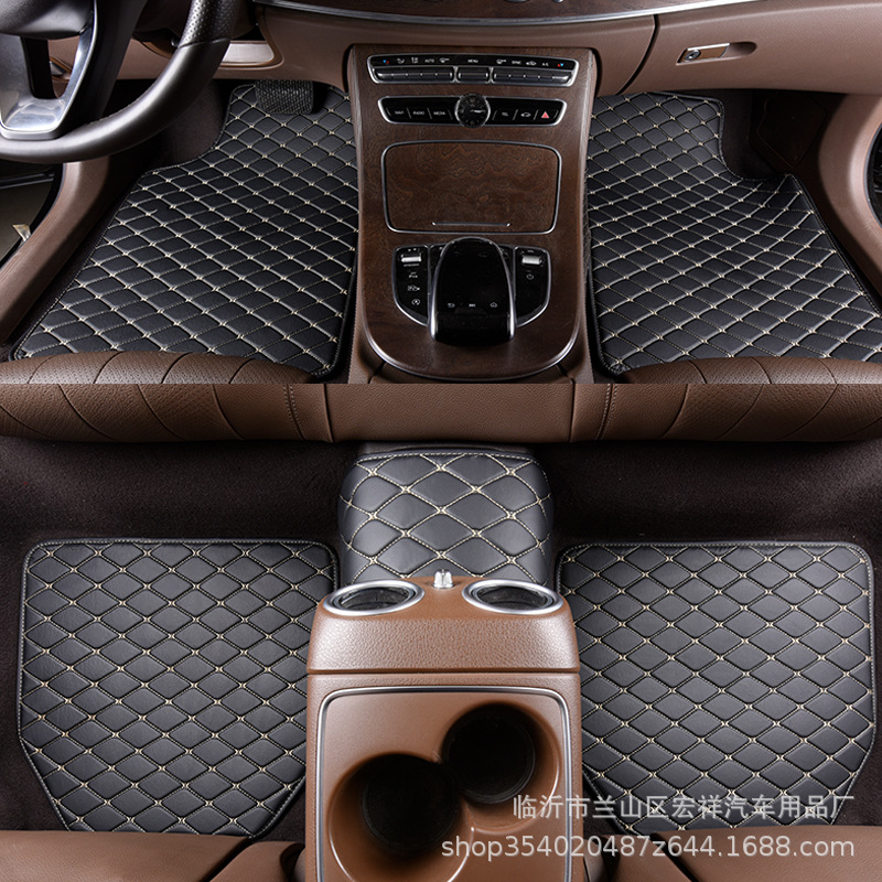 One Piece Dropshipping Factory Wholesale Foreign Trade PVC Car Universal Foot Pad Carpet Car Floor Mat Support Customization