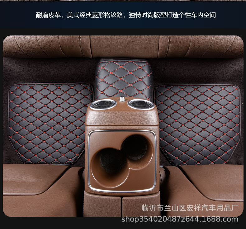 One Piece Dropshipping Factory Wholesale Foreign Trade PVC Car Universal Foot Pad Carpet Car Floor Mat Support Customization
