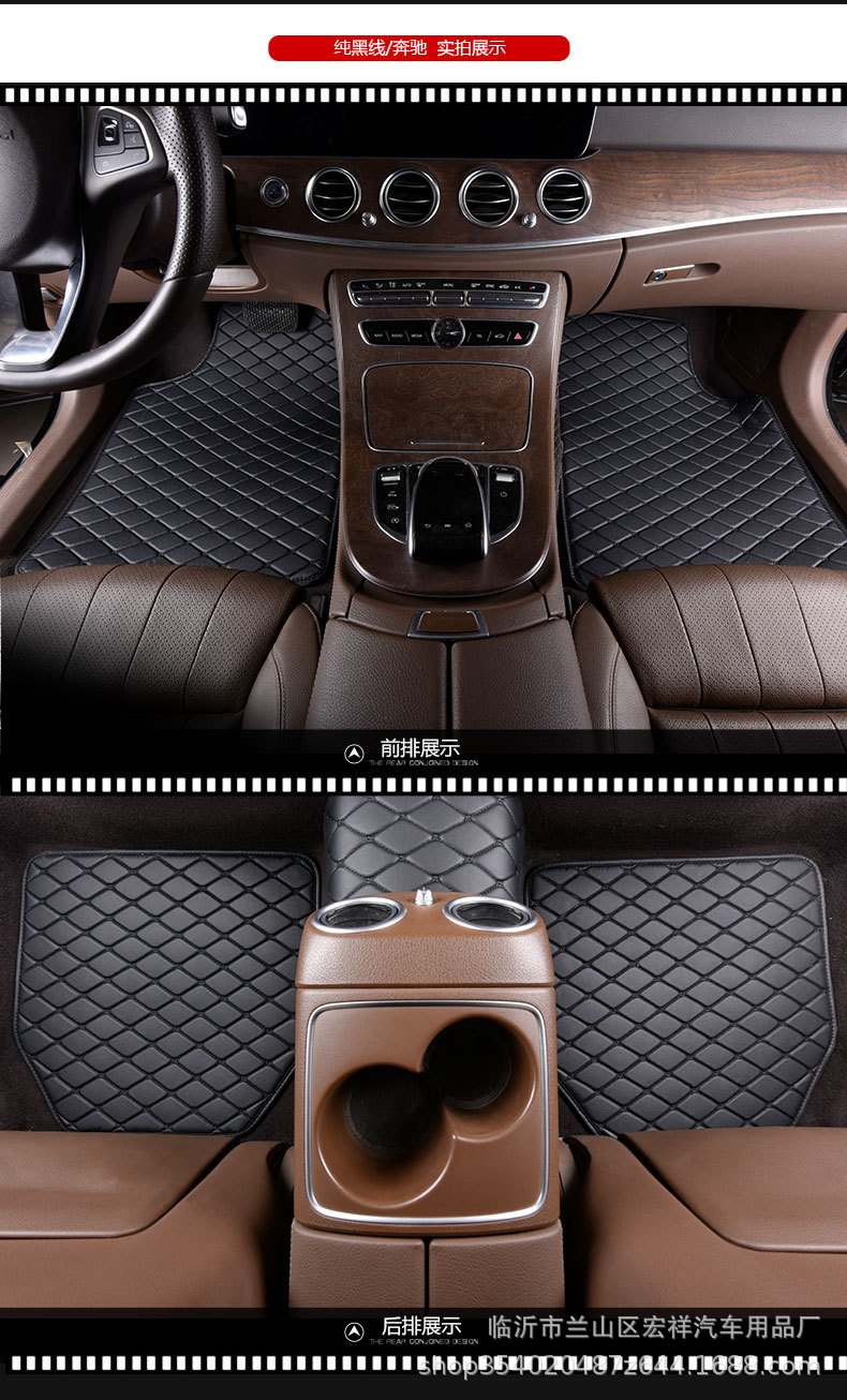 One Piece Dropshipping Factory Wholesale Foreign Trade PVC Car Universal Foot Pad Carpet Car Floor Mat Support Customization