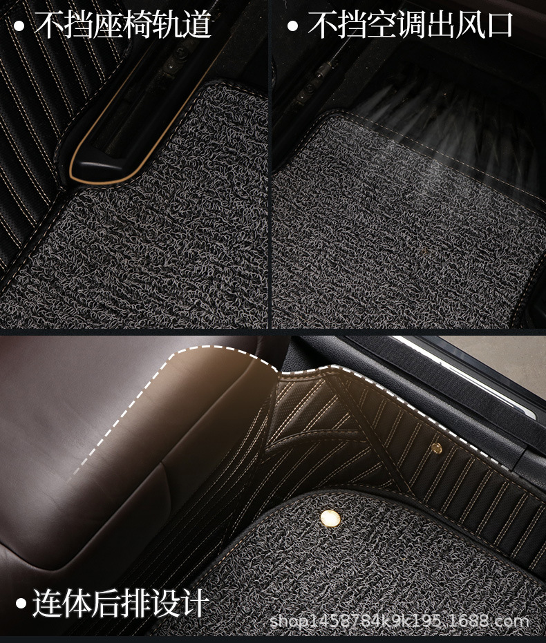 Applicable Special Car Delivery Double-Layer PVC Coil Carpet Car Logo X5 3 Series 5 Series 7 Series 320Li Fully Surrounded Car Foot Mat