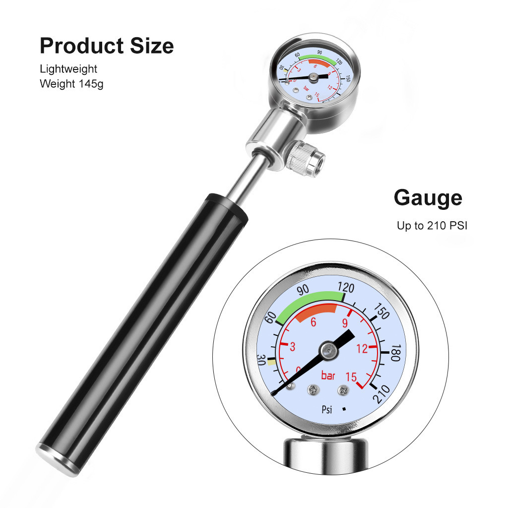Portable High Pressure Tire Pump Bike Pump Mountain Bike American French Valve Pump Mini Inflator Tire Repair