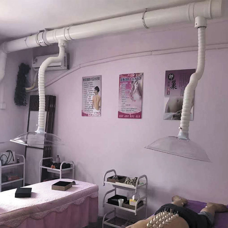 Moxibustion Purging System Pavilion of Regimen Moxibustion Smoking Exhaust Hood Universal Bamboo Tube Smoke Pumping Marvelous Purifier Household