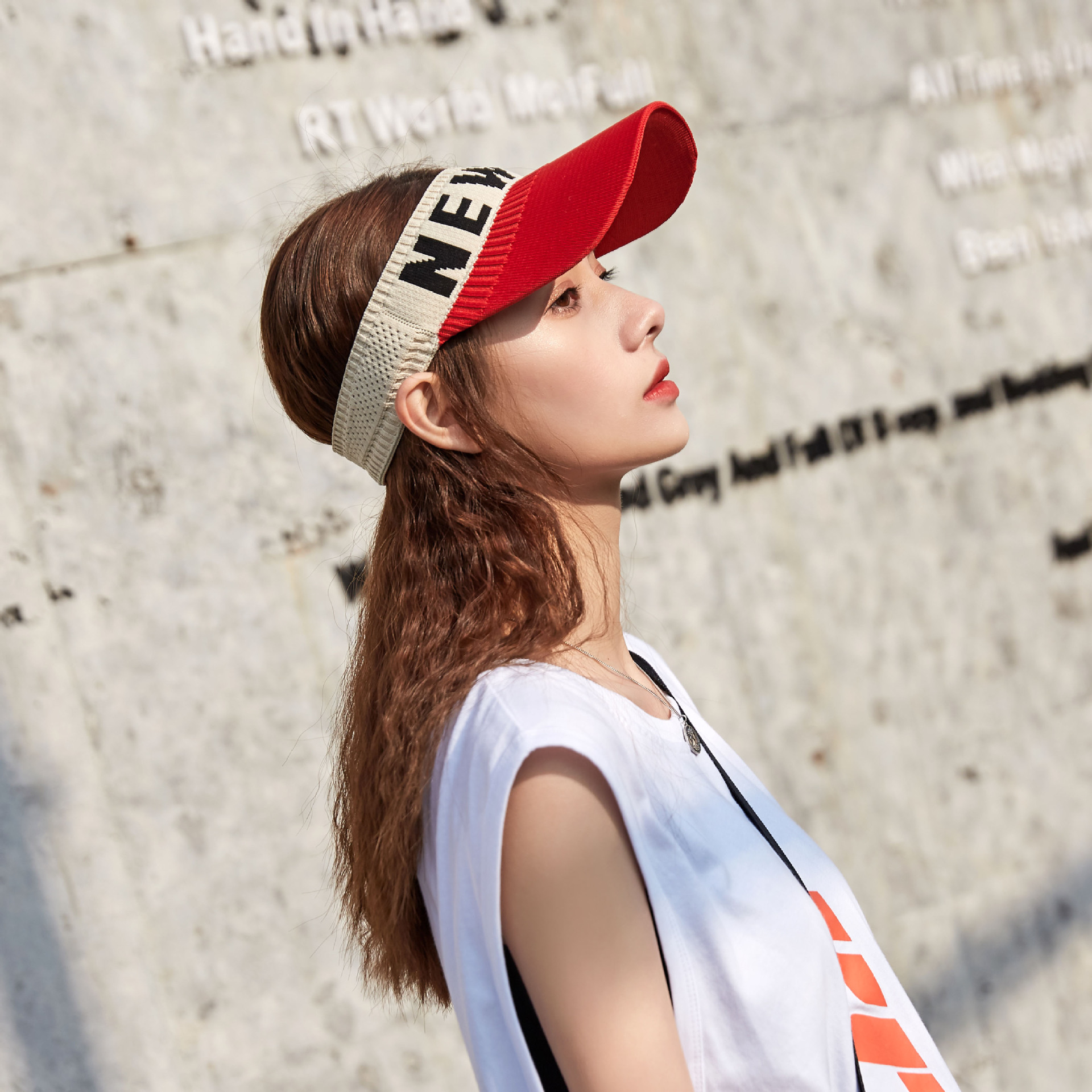 Topless Hat Women&#039;s Sports Summer Outdoor Running Baseball Cap Sweat-Absorbent Sun Hat Women&#039;s Sun Protection Korean Style Peaked Sun Hat
