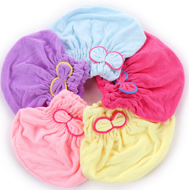 Coral Fleece Adult Korean Style Hair-Drying Cap Foreign Trade Exclusive