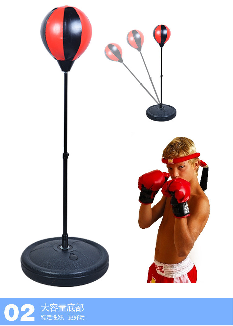 Children boxing gloves indoor and outdoor fitness toy adult Vertical boxing sandbag toy boy gift