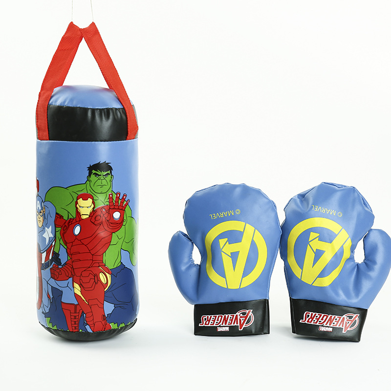 Genuine Avengers Toys Children Spider-Man Mini Boxing Gloves Set TikTok Celebrity Inspired Pressure Reduction Toy