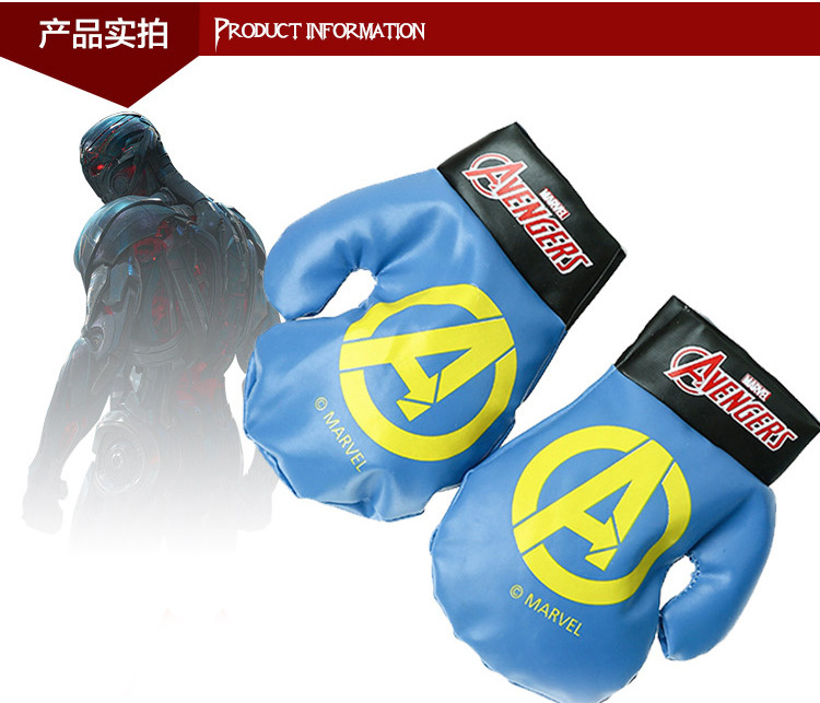 Genuine Avengers Toys Children Spider-Man Mini Boxing Gloves Set TikTok Celebrity Inspired Pressure Reduction Toy