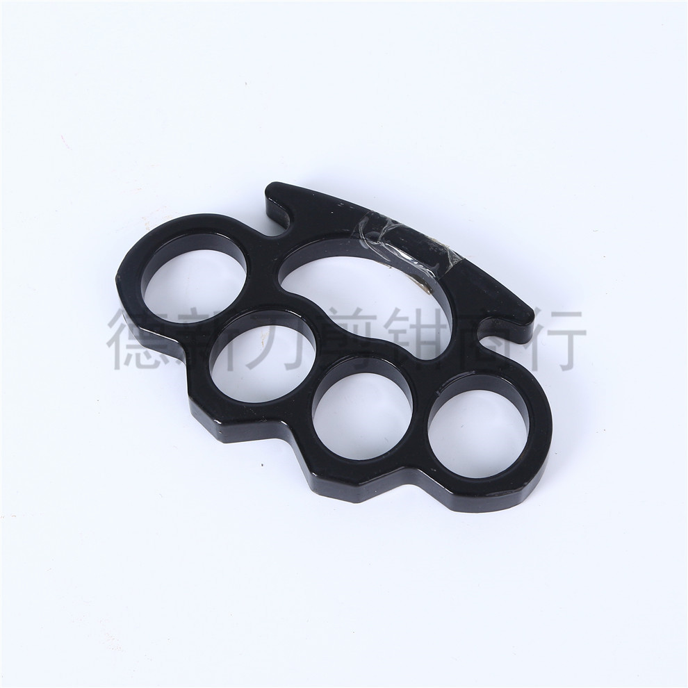 Tiger Finger Boxing Gloves Four-Finger Legal Self-Defense Weapon Hand Chapelet Ring Defense Fighting Supplies Hand Buckle Finger Holder
