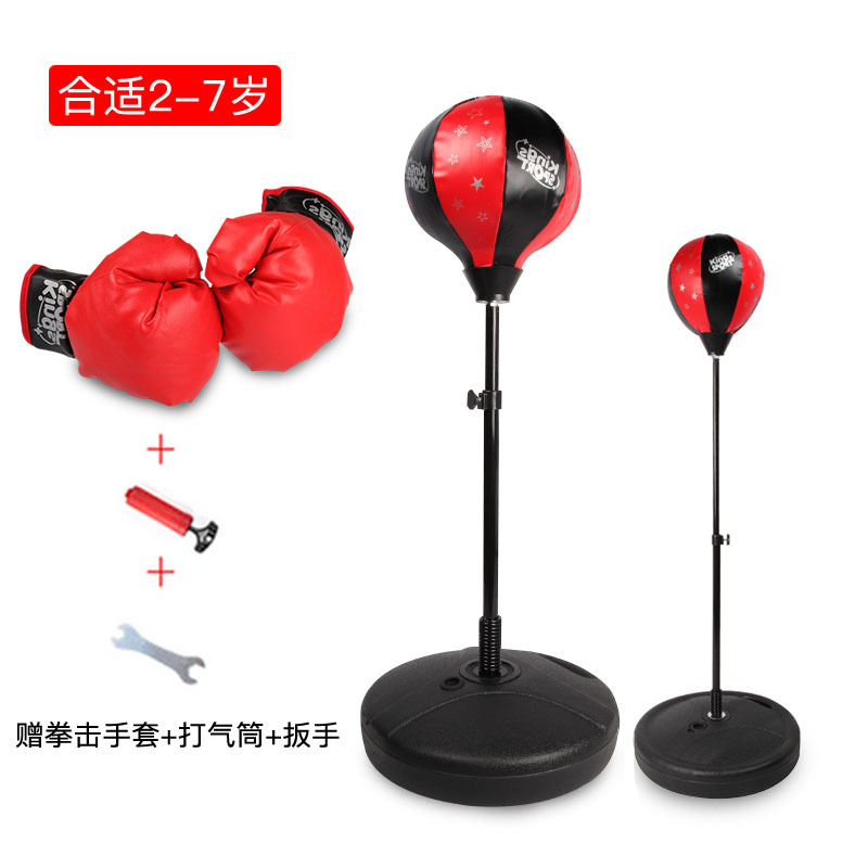 Children&#039;s Boxing Gloves Sandbag Set Vertical Tumbler Training Equipment Fitness Indoor Sports Little Boy Toy