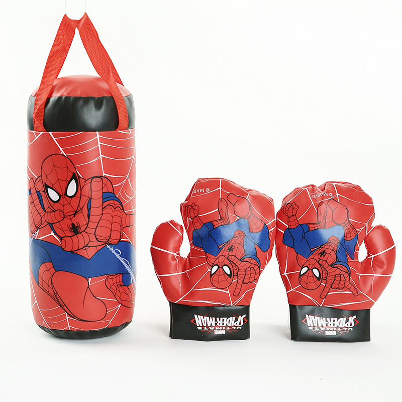 Disney Children&#039;s Mini Boxing Gloves Same Type as TikTok Marvel Spider-Man Avengers Boxing Gloves Pressure Reduction Toy