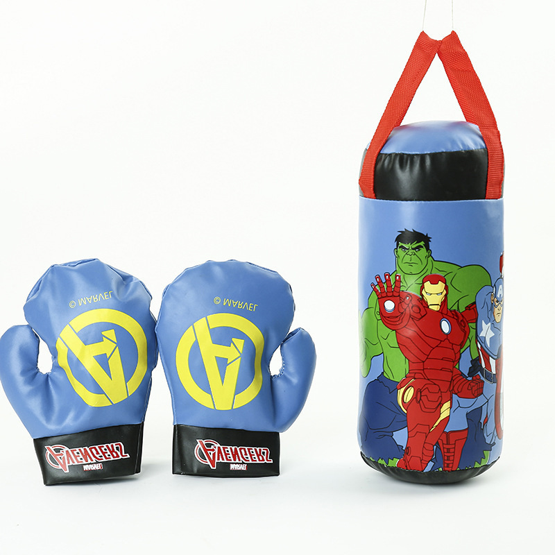 Disney Children&#039;s Mini Boxing Gloves Same Type as TikTok Marvel Spider-Man Avengers Boxing Gloves Pressure Reduction Toy