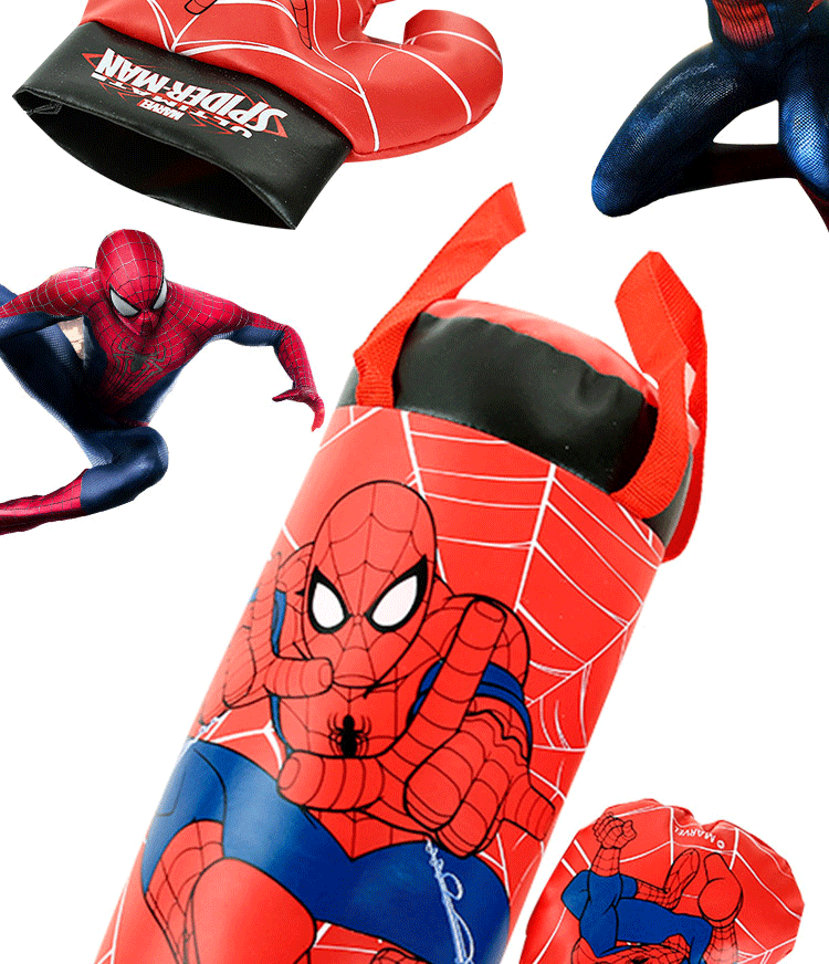 Disney Children's Mini Boxing Gloves Same Type as TikTok Marvel Spider-Man Avengers Boxing Gloves Pressure Reduction Toy