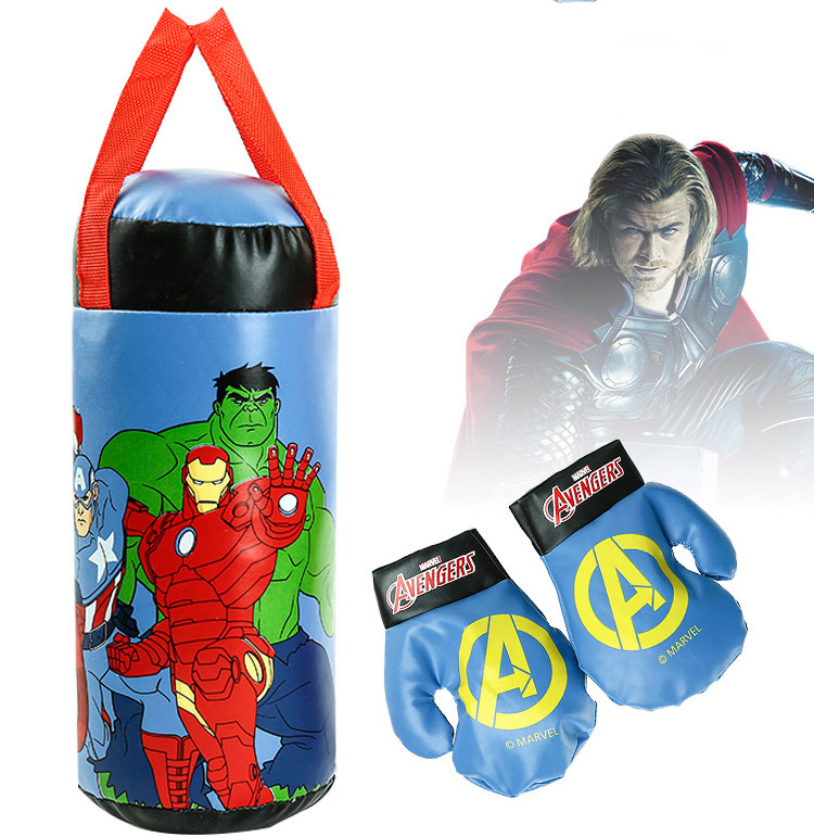 Genuine Avengers Toys Children Spiderman Mini Boxing Gloves Set Same Type as TikTok Pressure Reduction Toy