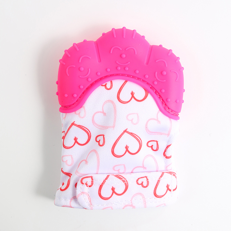Silicone Boxing Gloves Flower Baby Mouth Expected Silicone Molar Gloves Baby Prevent Hand Sucking Bite Hands
