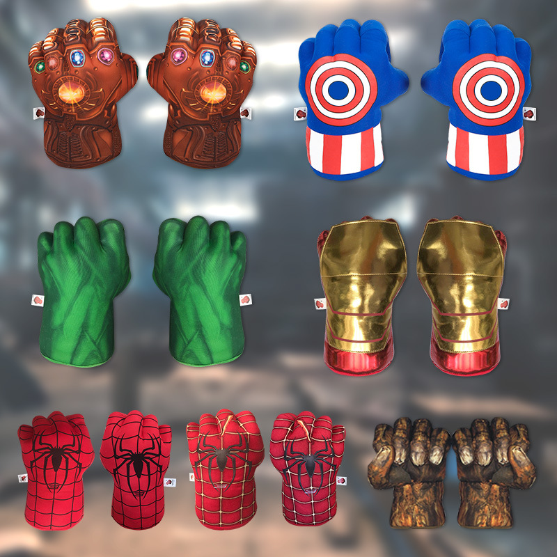 Boxing gloves Green Fist live Boxing gloves spiders Fist warrior Fist Hulk stuffed toy manufacturer direct sale