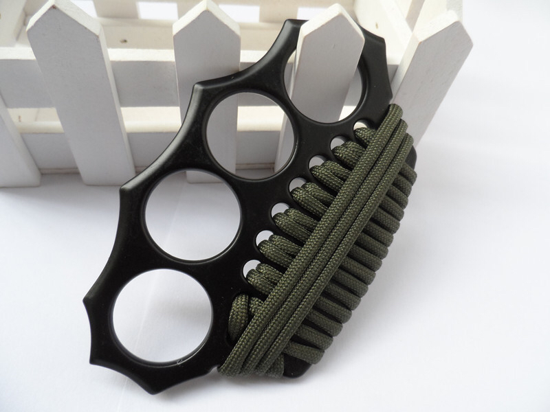 Summoner Tiger Finger Boxing Gloves Four Brass Knuckle Self-Defense Weapon Hand Chapelet Finger Ring Defense Fighting Supplies Hand Buckle Finger Holder