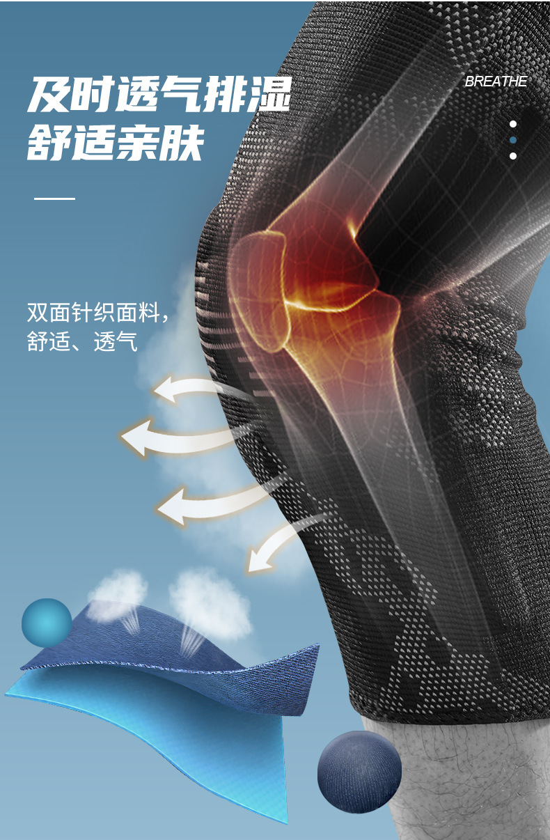 Professional Sports Kneecaps Basketball Suit Men's and Women's Menisci Joint Running Kneecap Knee Protective Cover Summer Thin Professional Sports Kneecaps Basketball Suit Men's and Women's Menisci Joint Running Kneecap Knee Protective Cover Summer Thin