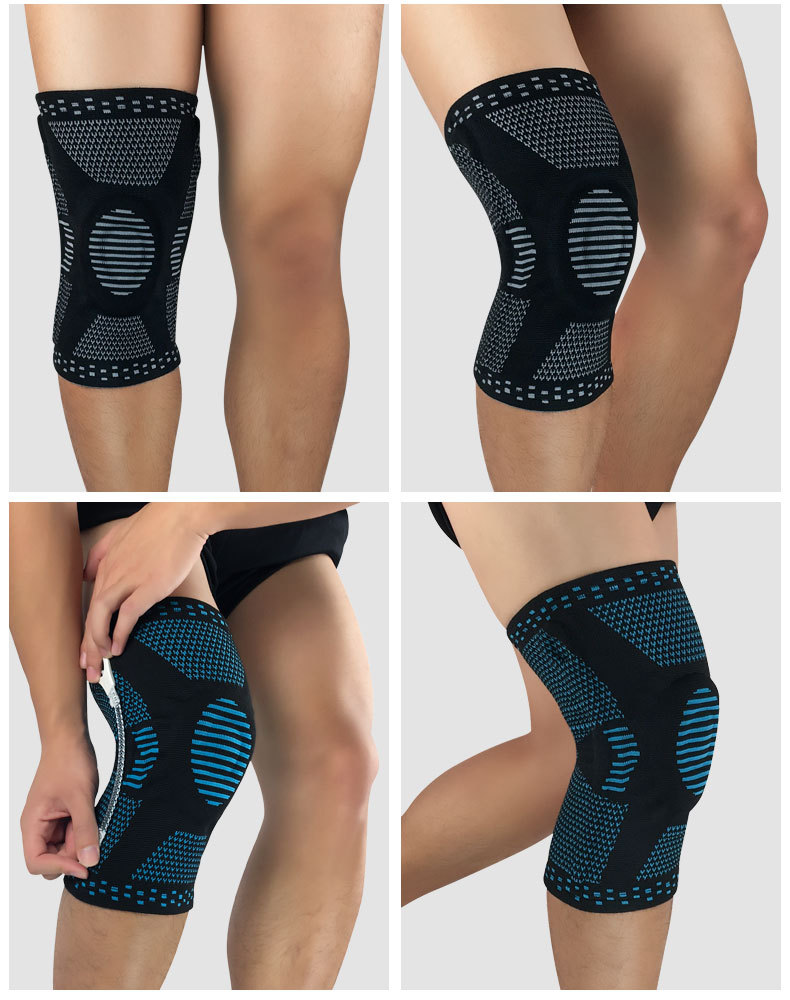Kneecap Men's and Women's Warm-Keeping and Cold-Proof Knee Basketball Riding Running Dance Mountaineering Silicone Kneecap Protective Sleeve Sports Protective Gear Kneecap Men's and Women's Warm-Keeping and Cold-Proof Knee Basketball Riding Running Dance Mountaineering Silicone Kneecap Protective Sleeve Sports Protective Gear
