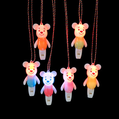 Luminous Whistle Children&#039;s Toys Pig Whistle Kindergarten Prizes Gift for School Opens Push Activity Scan Code Gift