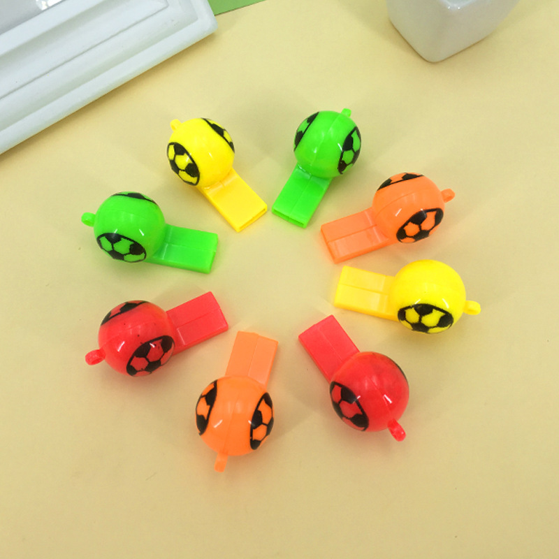 Plastic Colorful Football Multicolor Whistle Referee Whistle Whistle Children&#039;s Toy Whistle Whistle Baby Holiday Gift