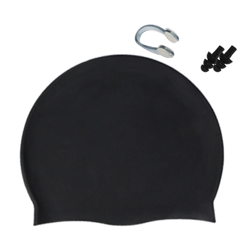 One-Piece Swimming Goggles Silicone Swimming Cap Amazon Hot Selling Swimming Goggles Swimming Cap Nasal Clip and Earplug Set Cross-Border Swimming Goggles Set