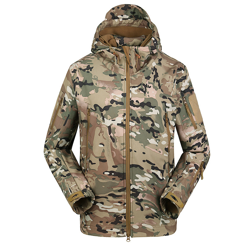 Men&#039;s Shell Jacket Fleece Outdoor Jacket Warm Cycling Clothing Winter