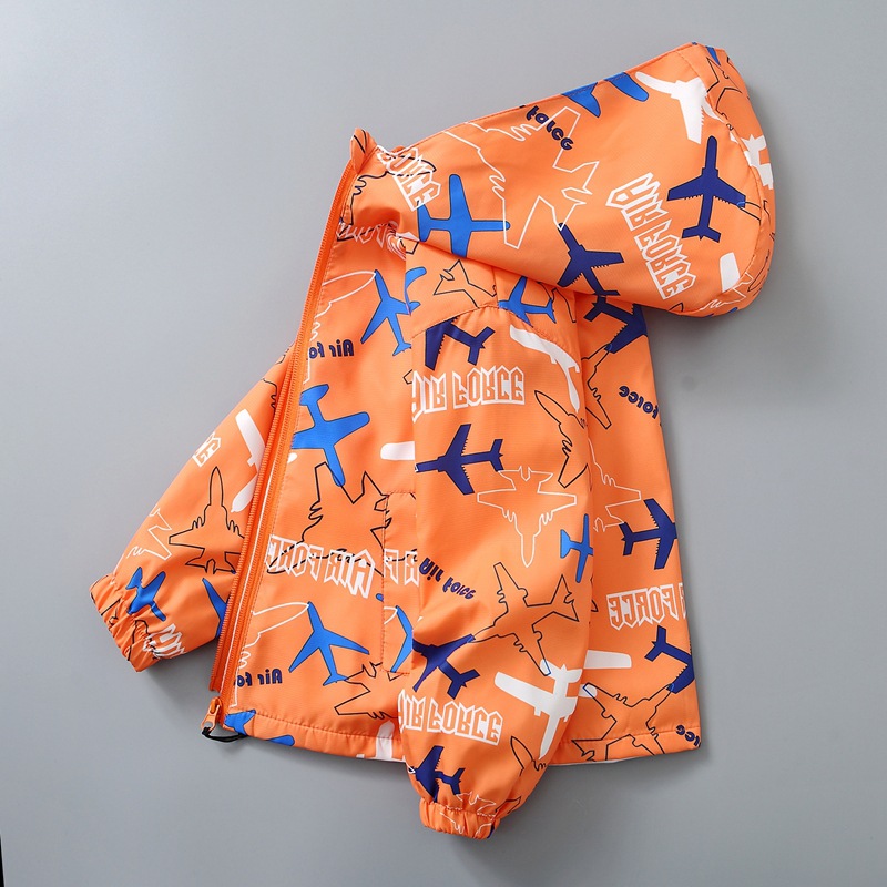 2022 Children&#039;s New Coat Boys and Girls Spring and Autumn Outdoor Shell Jacket Children Cartoon Jacket Children&#039;s Tops