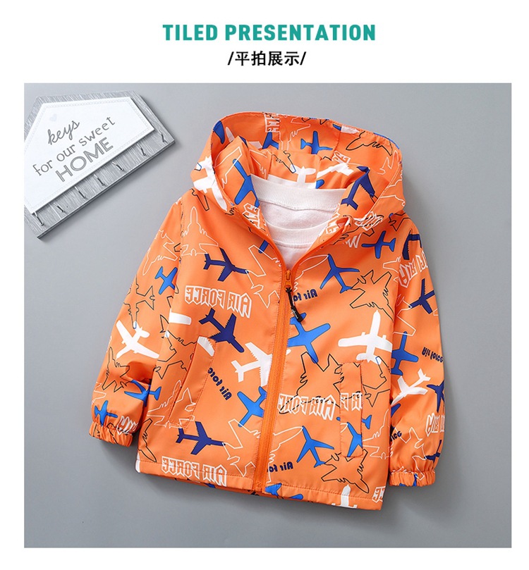 2022 Children's New Coat Boys and Girls Spring and Autumn Outdoor Shell Jacket Children Cartoon Jacket Children's Tops 2022 Children's New Coat Boys and Girls Spring and Autumn Outdoor Shell Jacket Children Cartoon Jacket Children's Tops