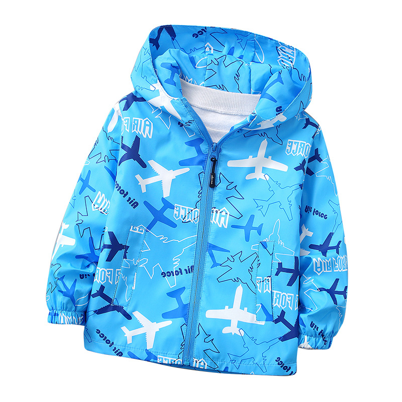 2022 Children&#039;s New Coat Boys and Girls Spring and Autumn Outdoor Shell Jacket Children Cartoon Jacket Children&#039;s Tops