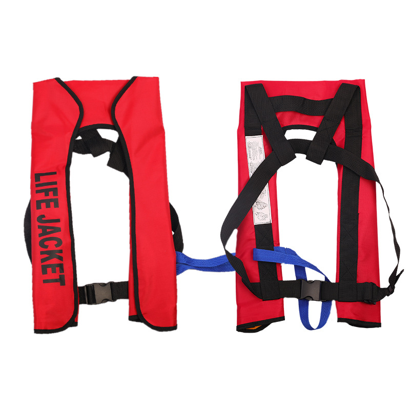 Factory Wholesale Inflatable Life Jacket Outdoor Marine Inflatable Life Jacket Automatic Manual Inflatable Rescue Vest