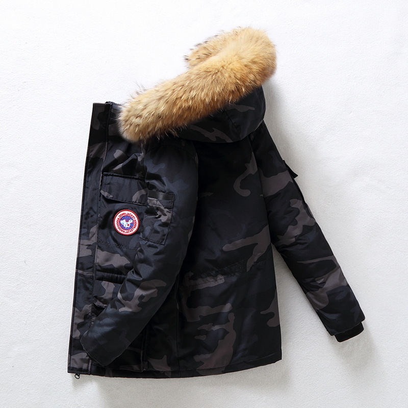 2020 Winter New down Jacket Men&#039;s Short Outdoor Thickened Work Clothes Big Goose Coat Big Fur Collar Couple Fashion