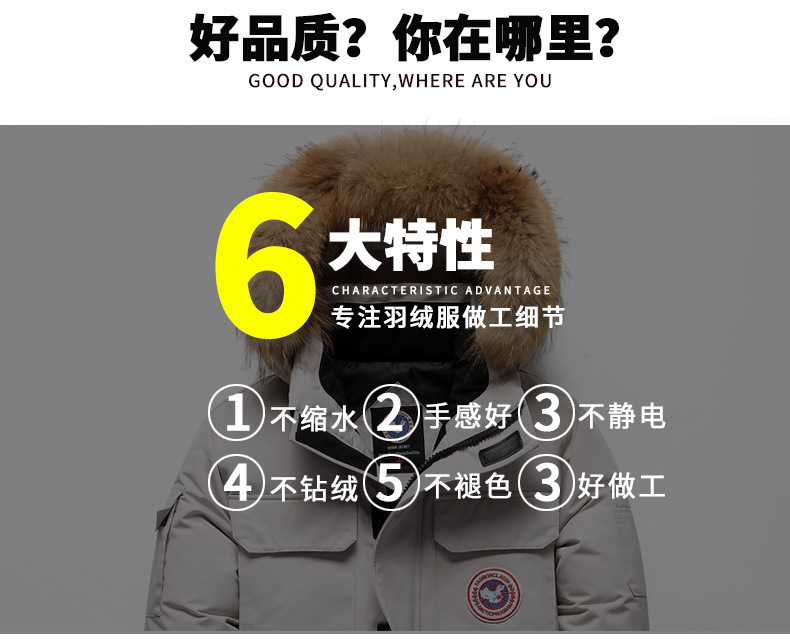 2020 Winter New down Jacket Men's Short Outdoor Thickened Work Clothes Big Goose Coat Big Fur Collar Couple Fashion 2020 Winter New down Jacket Men's Short Outdoor Thickened Work Clothes Big Goose Coat Big Fur Collar Couple Fashion