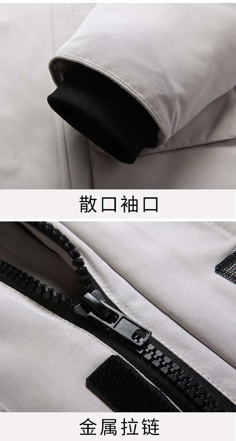 2020 Winter New down Jacket Men's Short Outdoor Thickened Work Clothes Big Goose Coat Big Fur Collar Couple Fashion 2020 Winter New down Jacket Men's Short Outdoor Thickened Work Clothes Big Goose Coat Big Fur Collar Couple Fashion