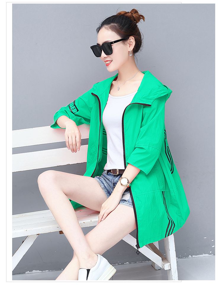 New Summer Sun Protective Clothes Women's Mid-Length Thin Cardigan Jacket Long-Sleeved Outdoor Sun-Protective Clothing Printing Loose Sun-Protection Shirt New Summer Sun Protective Clothes Women's Mid-Length Thin Cardigan Jacket Long-Sleeved Outdoor Sun-Protective Clothing Printing Loose Sun-Protection Shirt