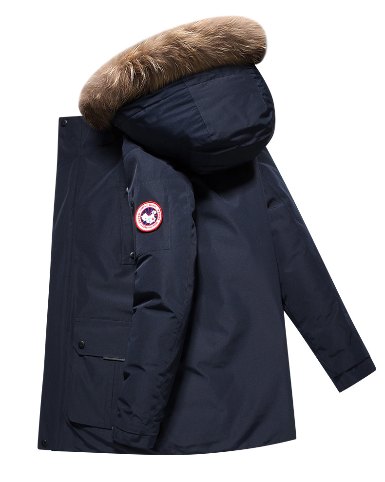 2021 New White Duck down Jacket Men's Thickened Hooded Fur Collar Warm Large Size Casual Jacket Outdoor Cold Protective Clothing 2021 New White Duck down Jacket Men's Thickened Hooded Fur Collar Warm Large Size Casual Jacket Outdoor Cold Protective Clothing