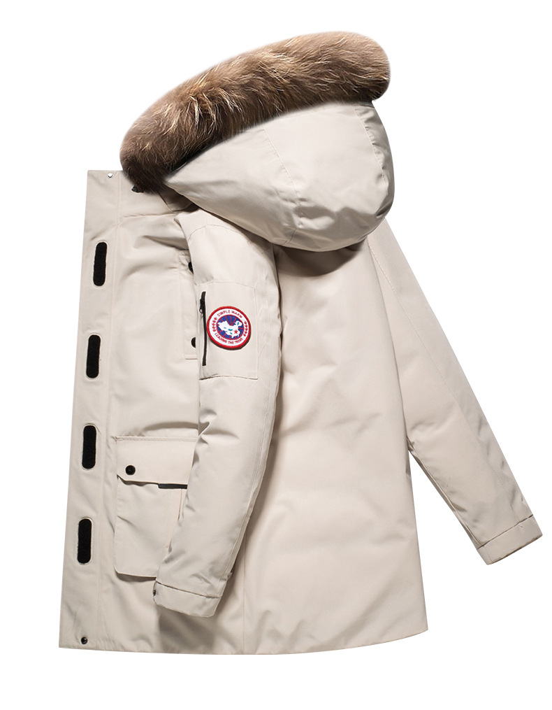2021 New White Duck down Jacket Men's Thickened Hooded Fur Collar Warm Large Size Casual Jacket Outdoor Cold Protective Clothing 2021 New White Duck down Jacket Men's Thickened Hooded Fur Collar Warm Large Size Casual Jacket Outdoor Cold Protective Clothing