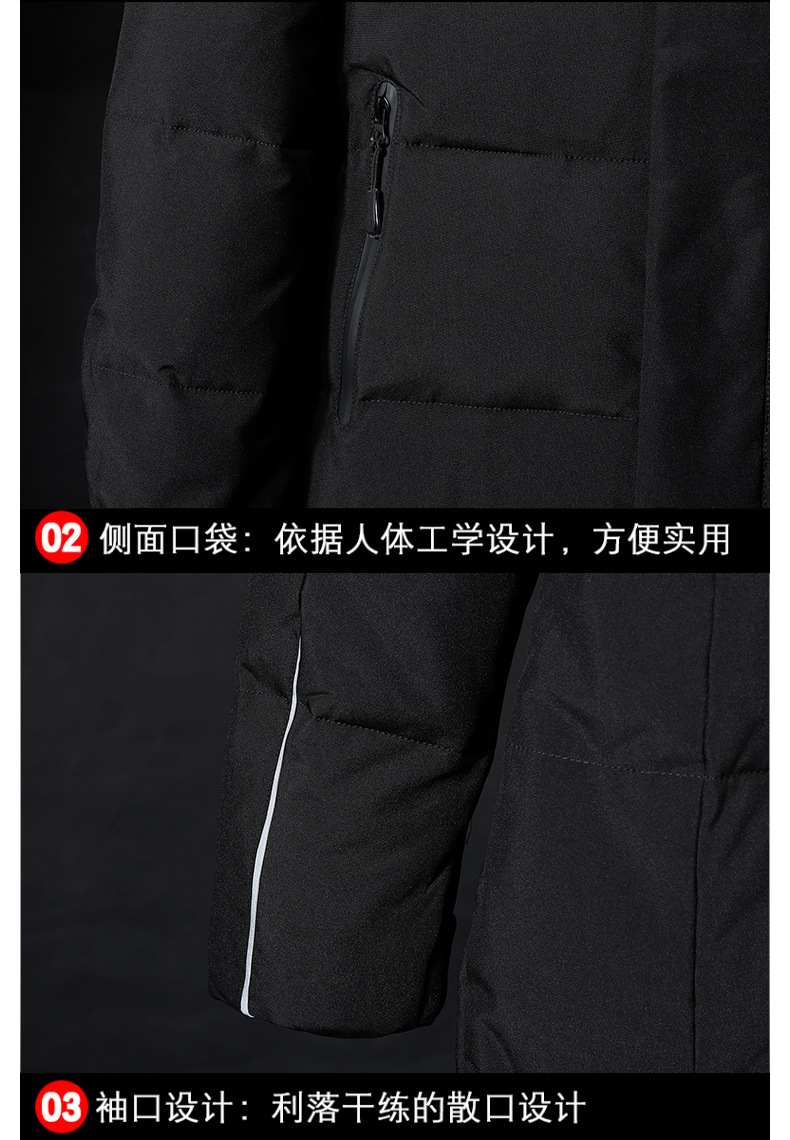 Cross-Border Factory Wholesale Work Clothing Dad Wear Long below Knee Thickening Middle-Aged and Elderly Outdoor down Jacket Men's Coat Cross-Border Factory Wholesale Work Clothing Dad Wear Long below Knee Thickening Middle-Aged and Elderly Outdoor down Jacket Men's Coat