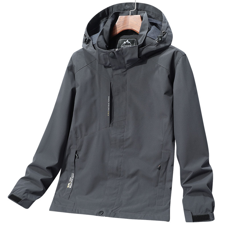 Coat Men &#039;S Spring And Autumn Thin Youth Middle-Aged Autumn Outdoor Shell Jacket Winter Loose Large Size Sports Jacket Men