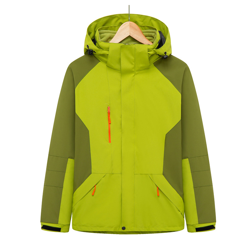 Shell Jacket 2-Piece Three-in-One Outdoor Mountaineering Clothing Fleece-Lined Warm Sports Jacket Windproof Waterproof Ski Suit