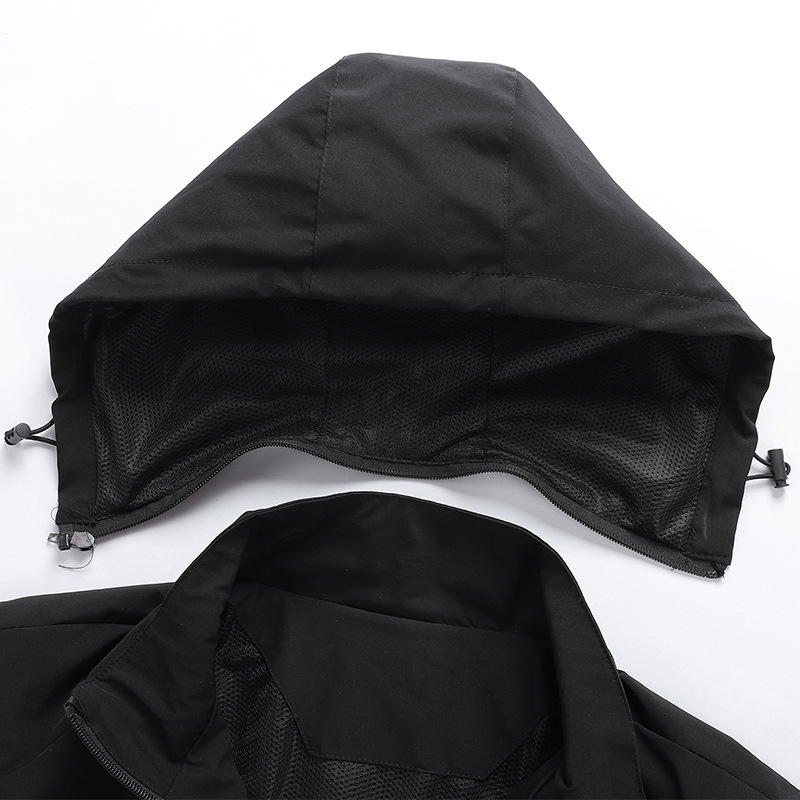 New Men's Jacket Autumn Thin Slim-Fit Hooded Stretch Windbreaker Casual Sports Outdoor Korean Style Men's Clothing Unlined Coat