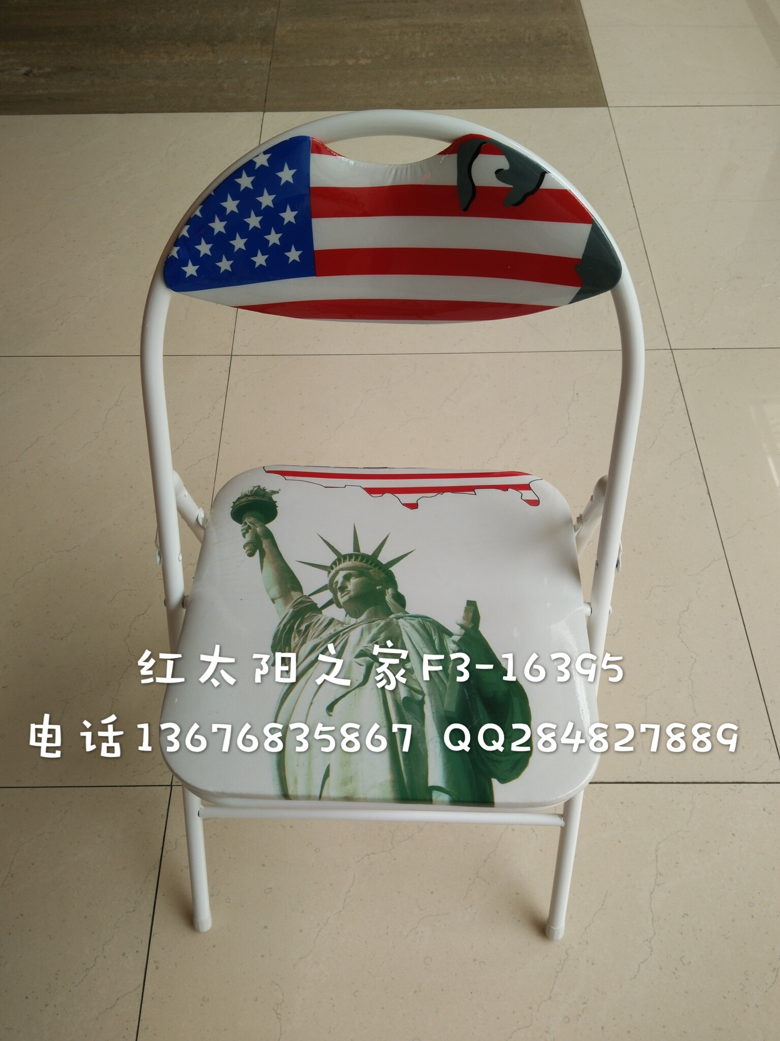 European style elegant restaurant living room cafe leisure seat folding chair