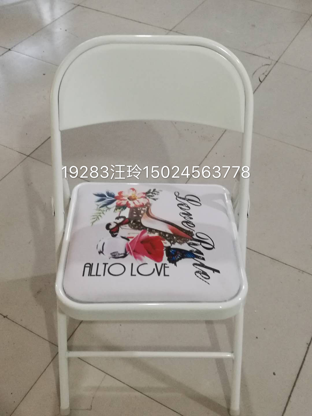 Color printing folding bridge chair folding chair conference chair office chair reception chair lounge chair