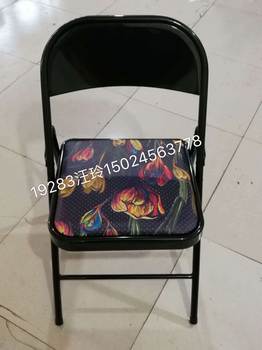 Color printing folding bridge chair folding chair conference chair office chair reception chair lounge chair
