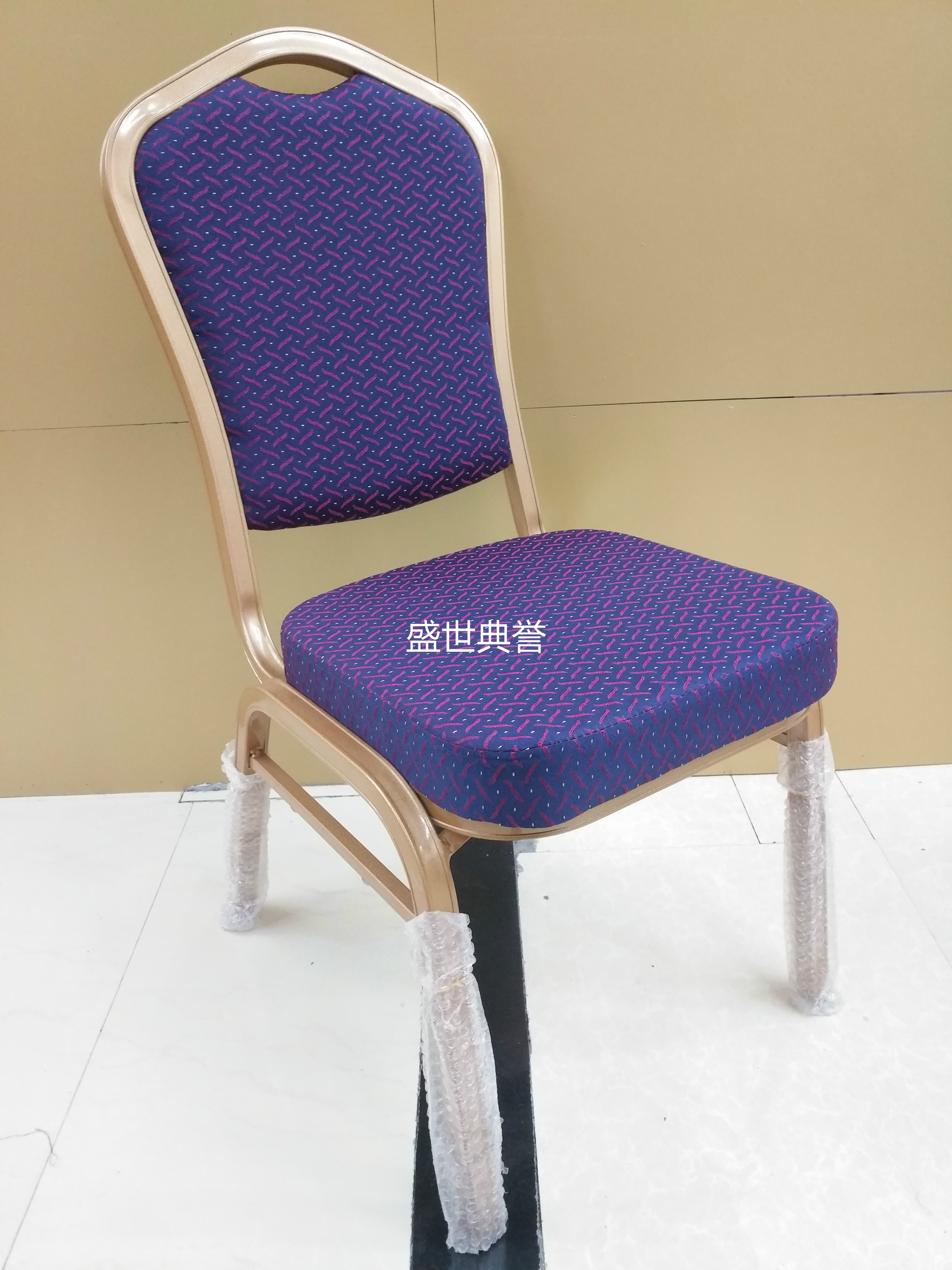 Chengdu star hotel banquet hall wedding aluminum alloy chair multi-function hall conference room metal folding chair