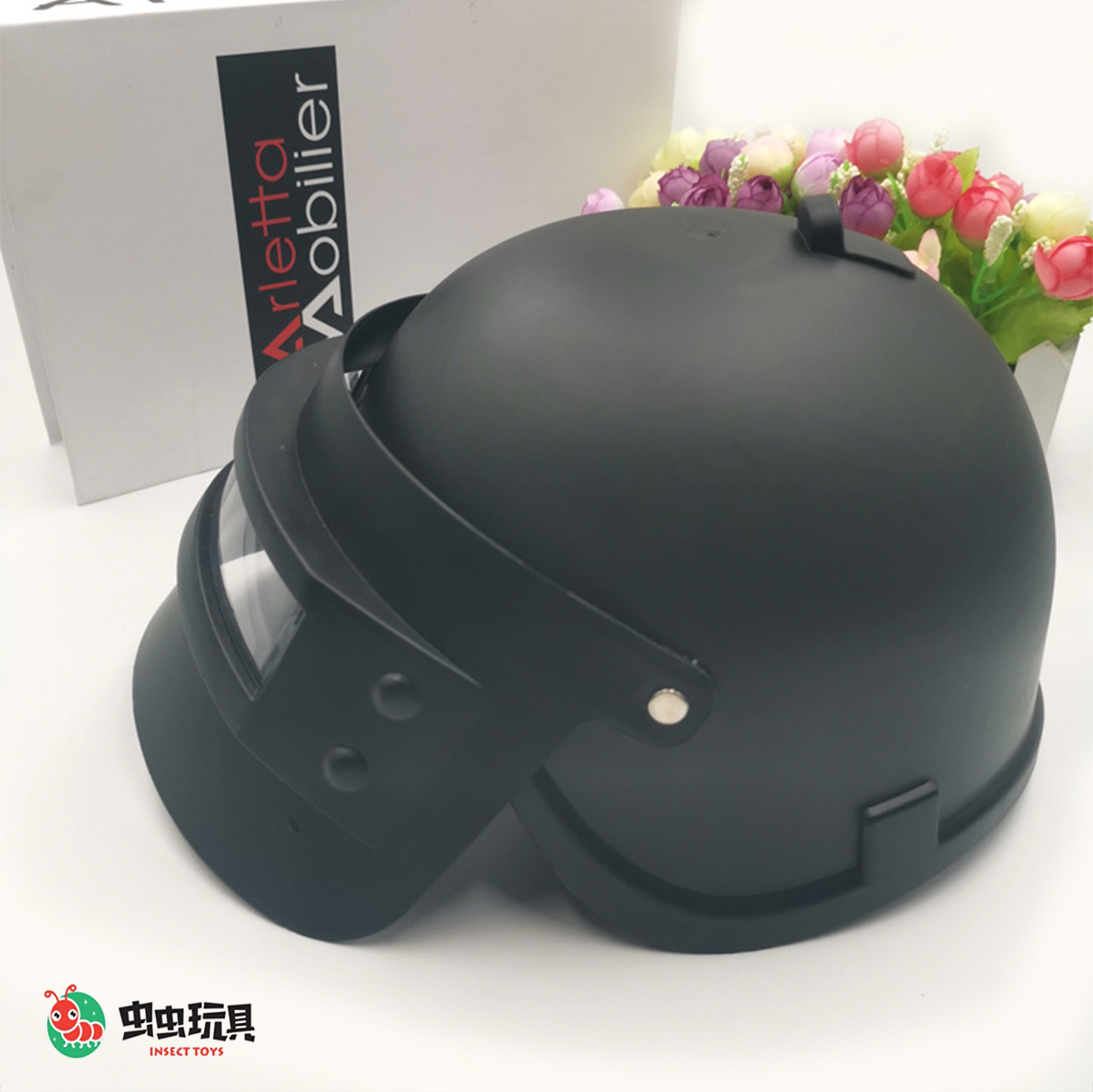 Jedi survival eating chicken airdrop box gift box 16 - piece three - level helmet water bomb gnu pan size assembled blocks