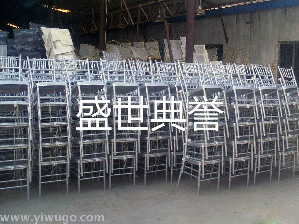 Tianjin banquet center bamboo chair wedding banquet metal folding chair foreign trade outdoor wedding party dining chair