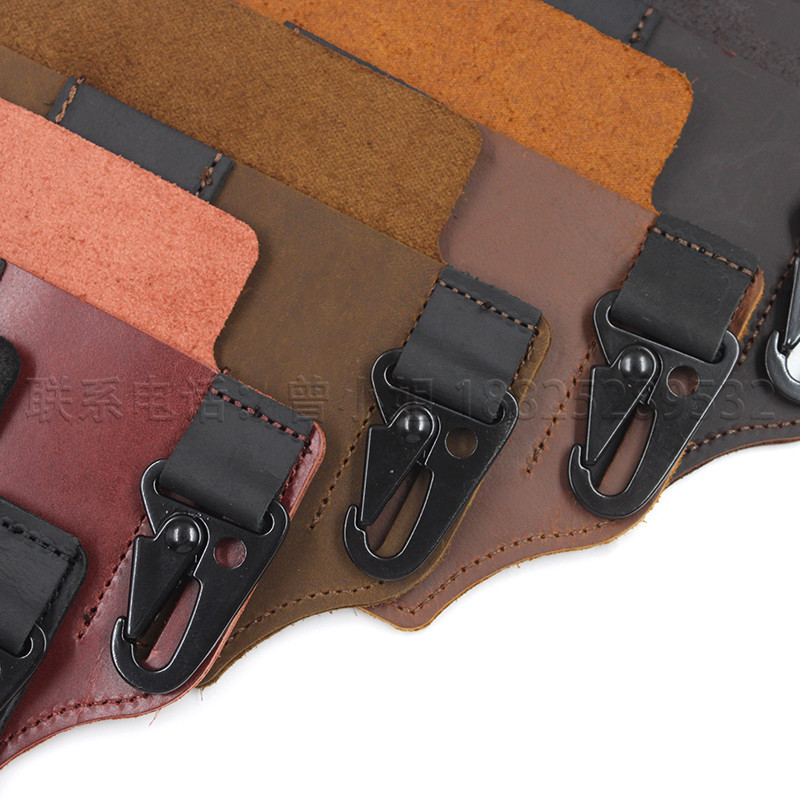 Stock Cowhide EDC Tactical Tool Leather Sheath Outdoor Survival Flashlight Pen Storage Waist Bag SelfDefense Waist Bag Stock Cowhide EDC Tactical Tool Leather Sheath Outdoor Survival Flashlight Pen Storage Waist Bag SelfDefense Waist Bag
