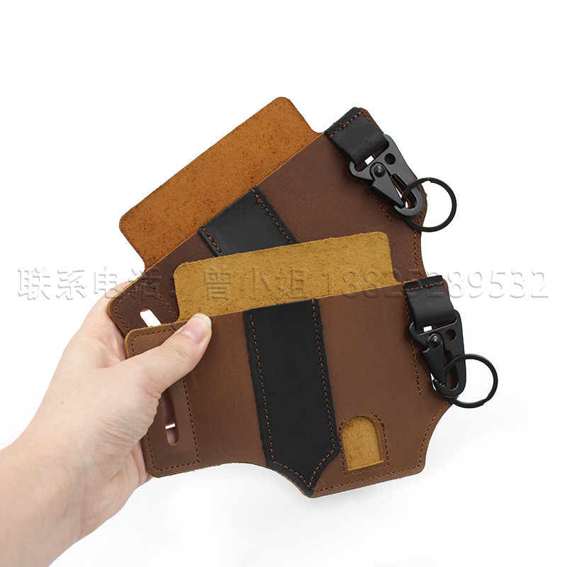 Stock Cowhide EDC Tactical Tool Leather Sheath Outdoor Survival Flashlight Pen Storage Waist Bag SelfDefense Waist Bag Stock Cowhide EDC Tactical Tool Leather Sheath Outdoor Survival Flashlight Pen Storage Waist Bag SelfDefense Waist Bag